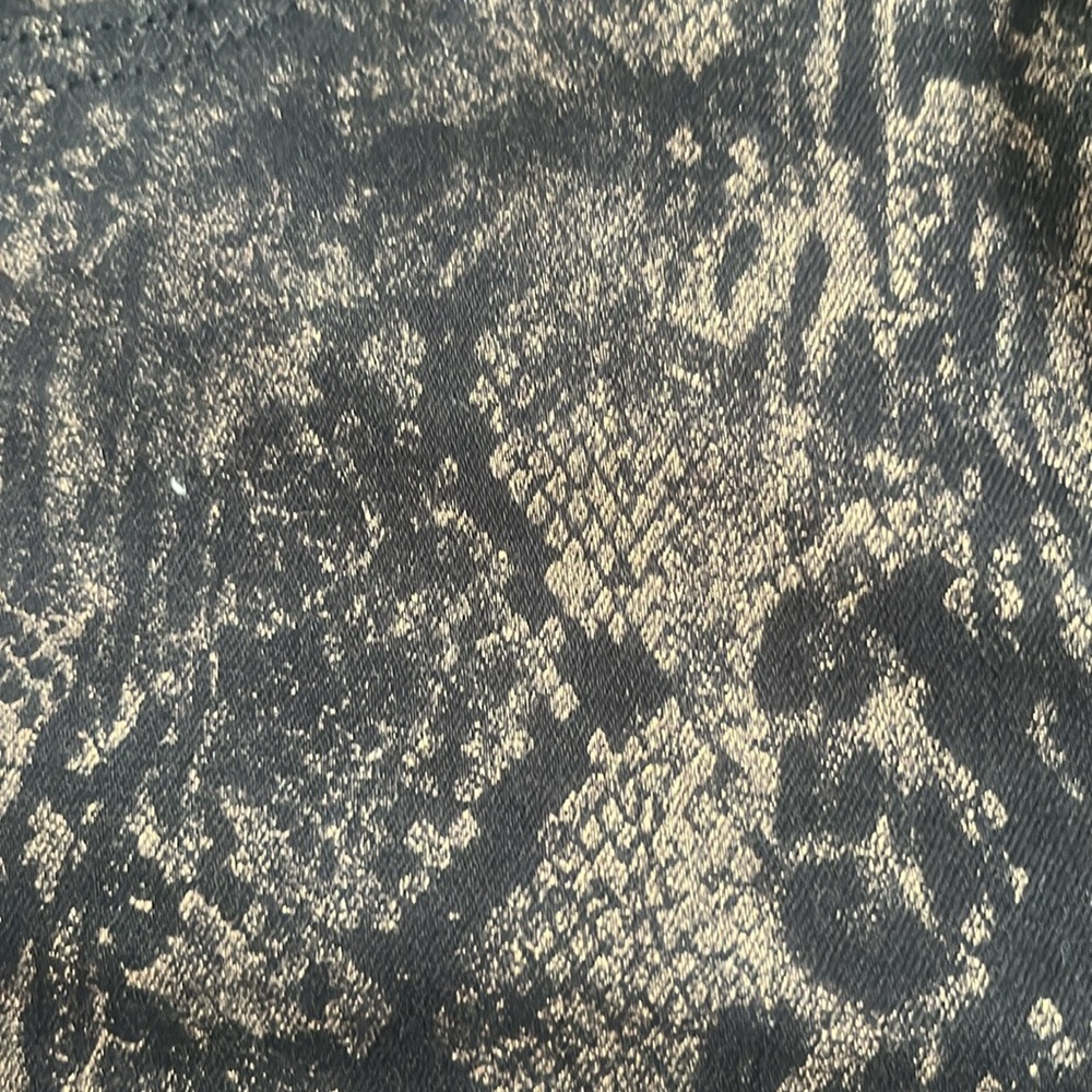 EXPRESS Black & Gold metallic skinny pant - Picture 5 of 7